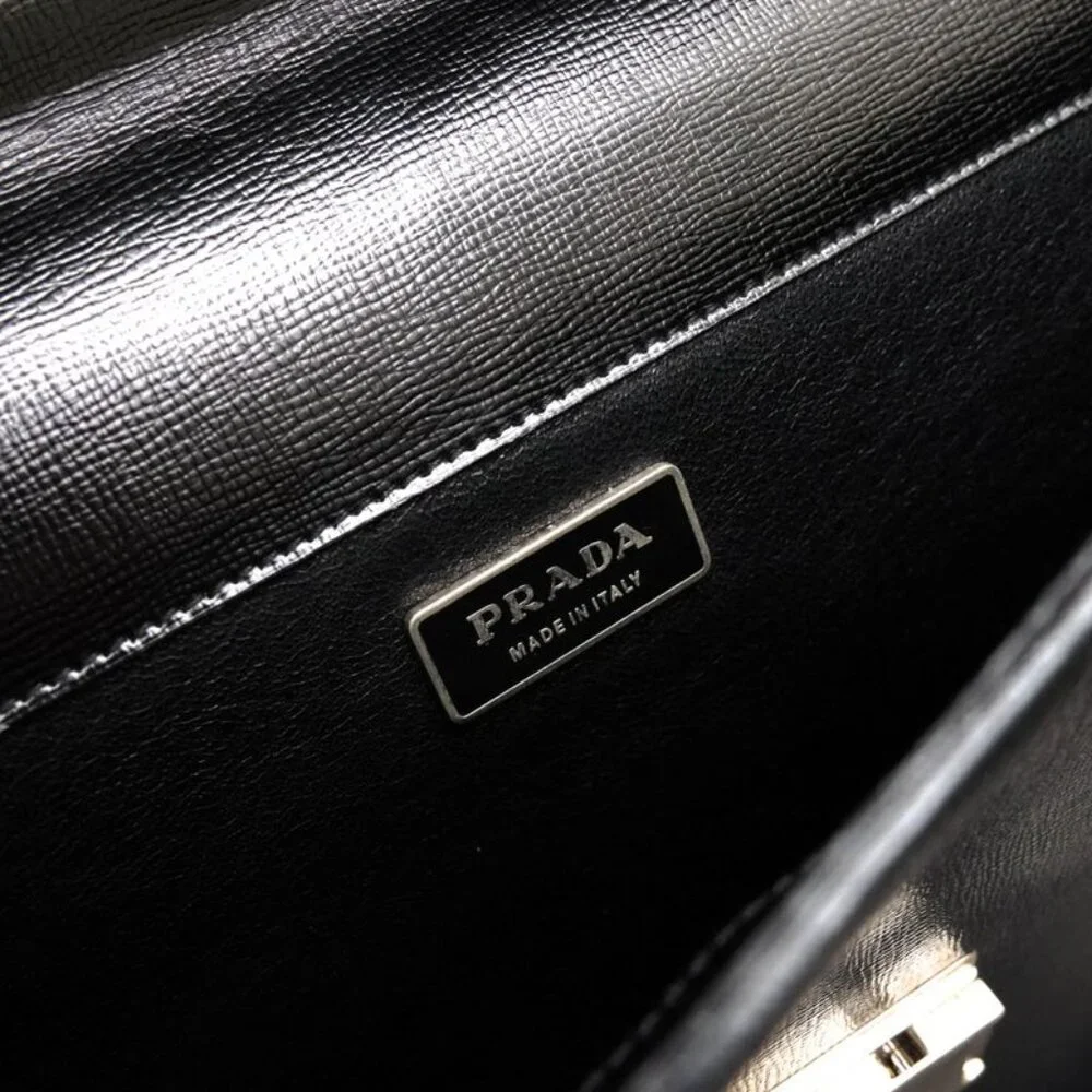 Prada Bags Briefcase Business Bag Business Men Leather Black